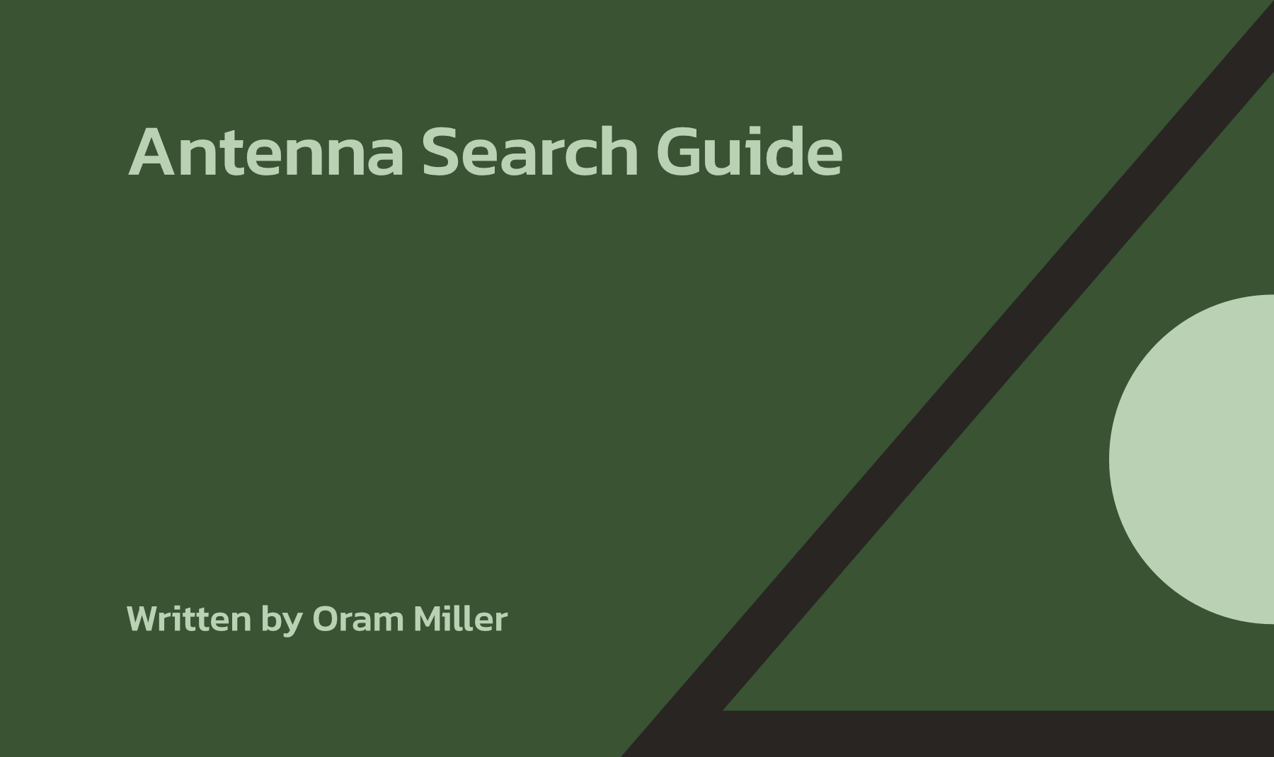 Antenna Search Guide