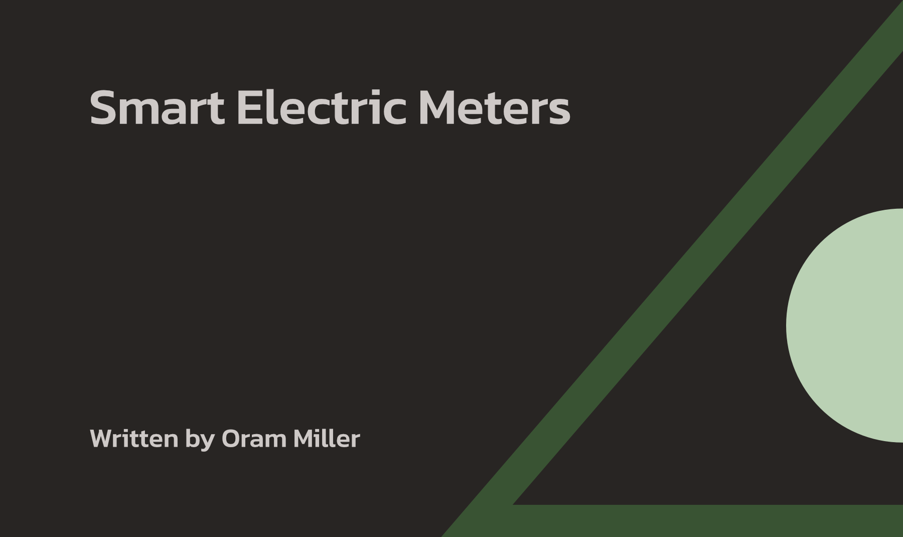 Smart Electric Meters